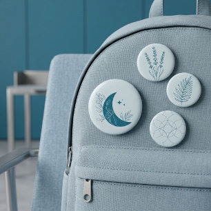 Moon 6 Cm Round Badge
