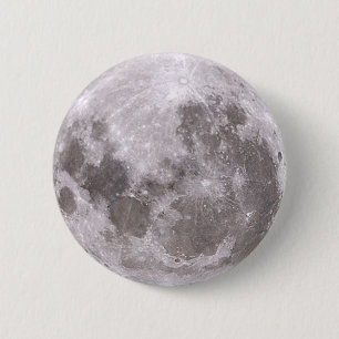 moon 6 cm round badge