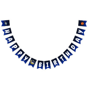 Moon Adventure Happy Birthday Bunting