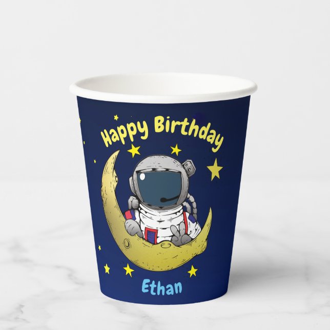 Moon Adventure Paper Cups (Front)