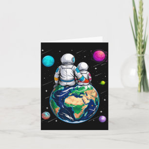 Moon and Astronaut Dad Ba Card
