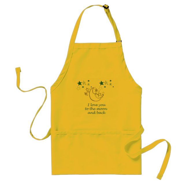 Moon and Back Standard Apron (Front)