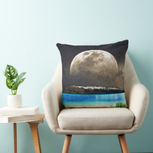Moon And Beach Cushion