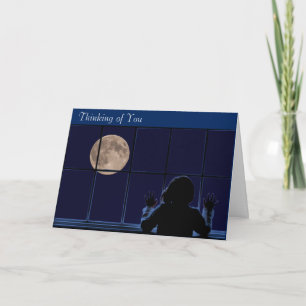 Moon and child Image for get-well-soon-card Card