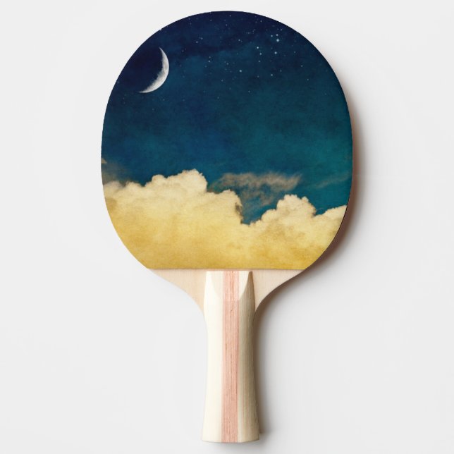 Moon And Cloudscape Ping Pong Paddle (Front)