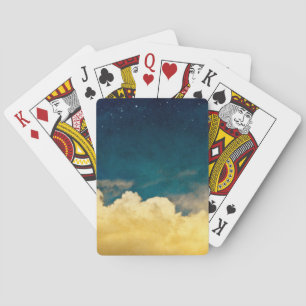 Moon And Cloudscape Playing Cards