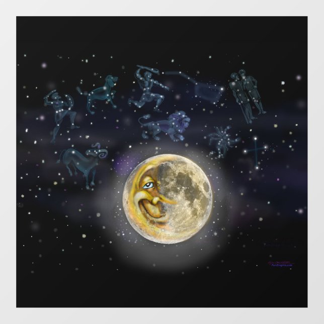 Moon and Constellations (Sheet)
