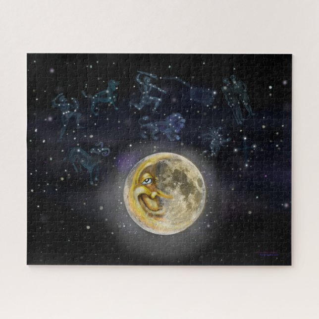 Moon and Constellations Jigsaw Puzzle (Horizontal)