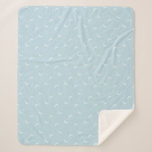 Moon and Constellations Sherpa Blanket