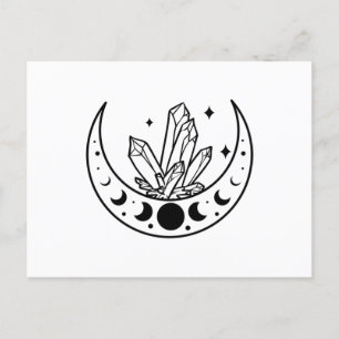 Moon And Crystal Postcard