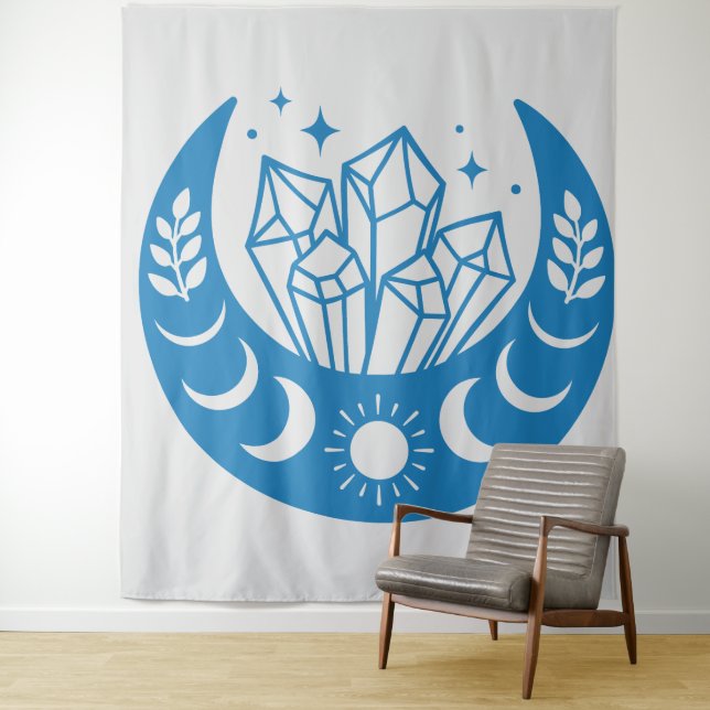 MOON and CRYSTALS Tapestry (In Situ)