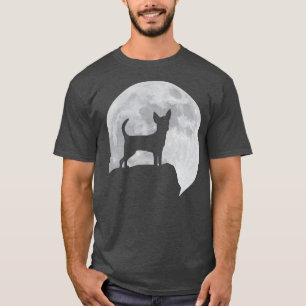 Moon And Dog Silhouette Chihuahua T-Shirt