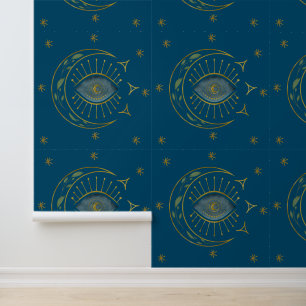 Moon and Evil Eye Wallpaper