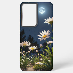 MOON AND FLOWER  SAMSUNG GALAXY CASE