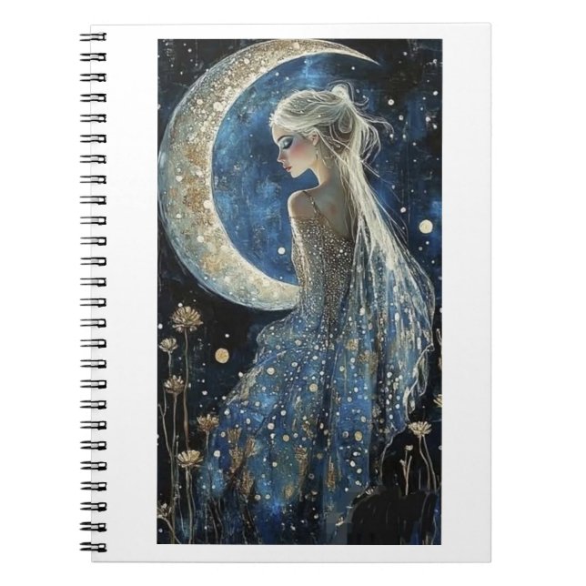 Moon and Lady design notebook (Front)