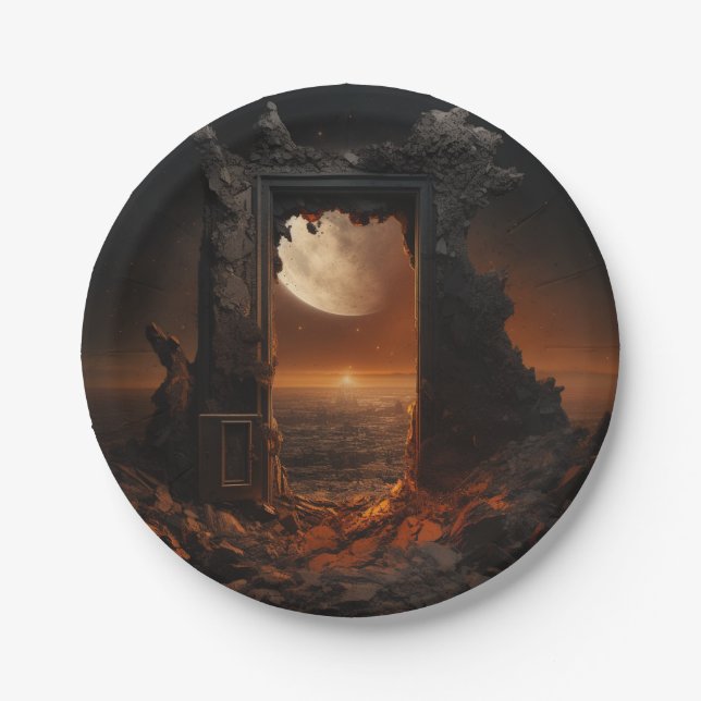 Moon and Space Plates (Front)