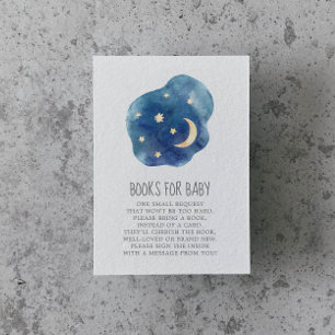 Moon and Stars Baby Boy Books for Baby Enclosure Card