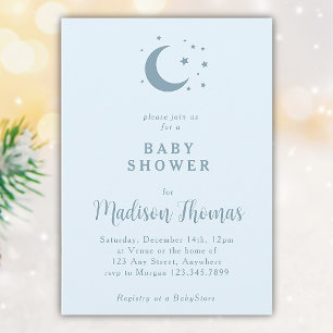 Moon and Stars Baby Shower Invitation