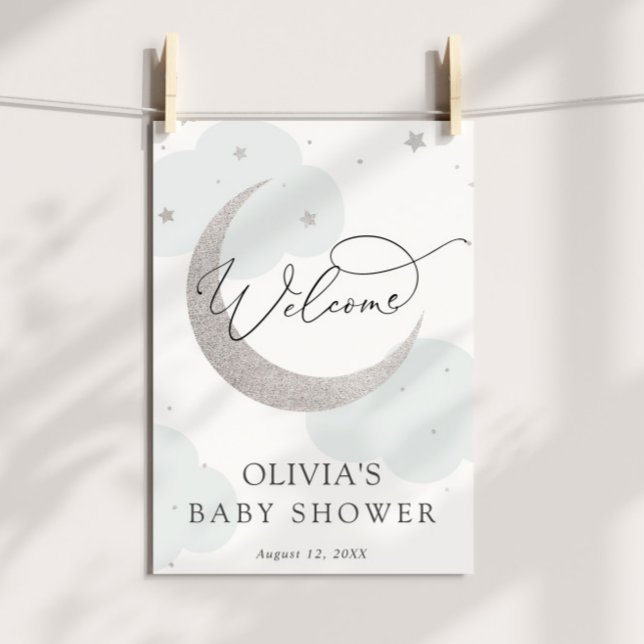 Moon and Stars Baby Shower Welcome Sign (Creator Uploaded)