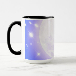 Moon and Stars Blue Mug