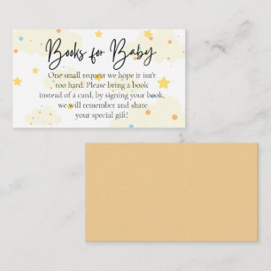 Moon and Stars Books For Baby Enclosure Card