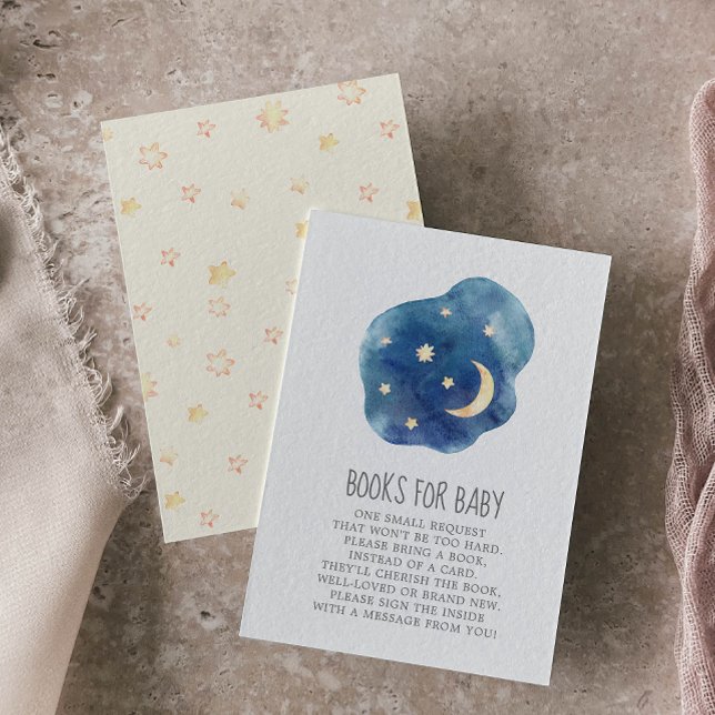 Moon and Stars Gender Neutral Books for Baby Enclosure Card (Creator Uploaded)