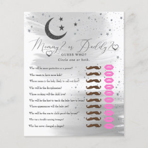 Moon and Stars   Mummy  Daddy   Baby Shower Game 