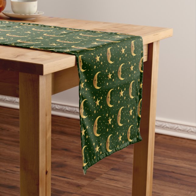 Moon and Stars Short Table Runner (In Situ)