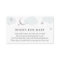 Moon and Stars Silver Books for Baby insert card