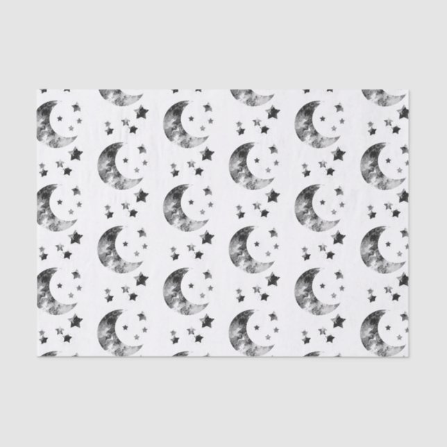 Moon and Stars Tissue paper (Front)