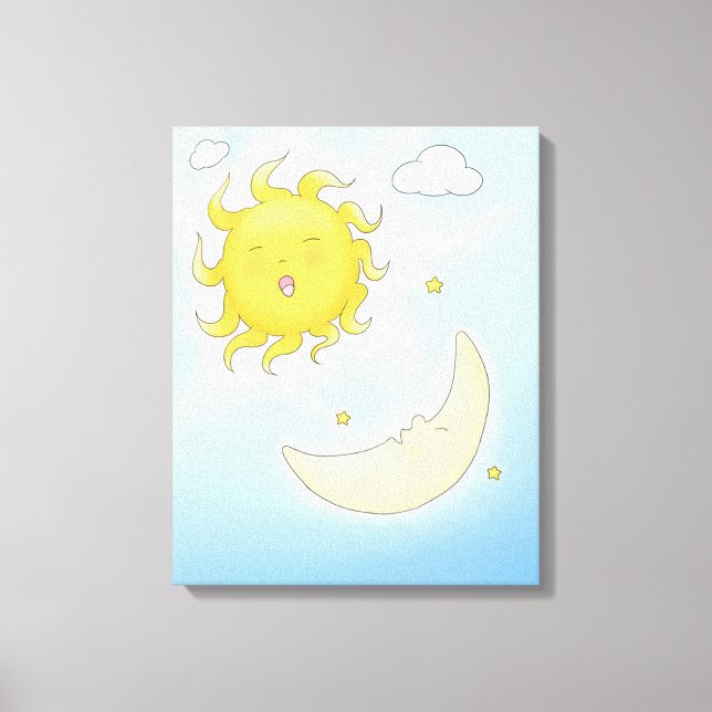 Moon and Sun Canvas Print (Front)