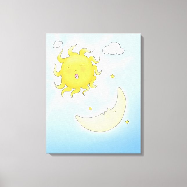 Moon and Sun Canvas Print (Front)