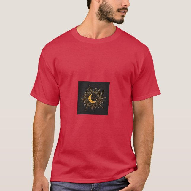 Moon and sun Celestial gift T-Shirt (Front)