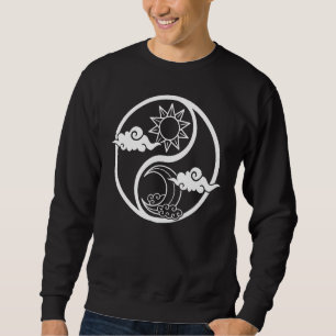 Moon And Sun Om Tree Of Life Buddhist Mandala Yin  Sweatshirt