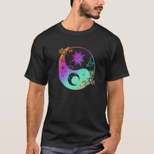 Moon And Sun Om Tree Of Life Buddhist Mandala Yin T-Shirt