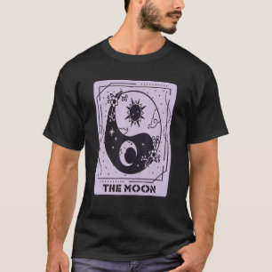 Moon And Sun Tarot Card Mystical Cards Occult Mag T-Shirt