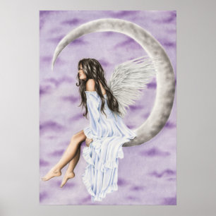 Moon Angel Poster