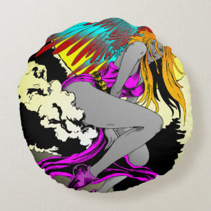 Moon Angel Round Cushion