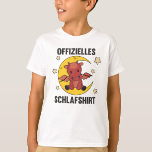 Moon Animal Dragon Official Sleep Shirt Dragon red
