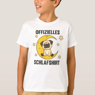 Moon Animal Pug Official Sleep Shirt Dogs Stars