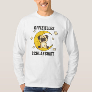 Moon Animal Pug Official Sleep Shirt Dogs Stars