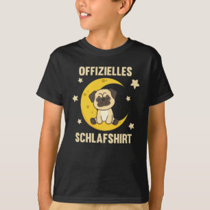 Moon Animal Pug Official Sleep Shirt Dogs Stars