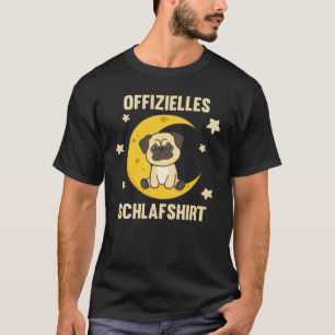 Moon Animal Pug Official Sleep Shirt Dogs Stars