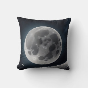 Moon Art Pillow - Celestial Lunar Phase Home Decor