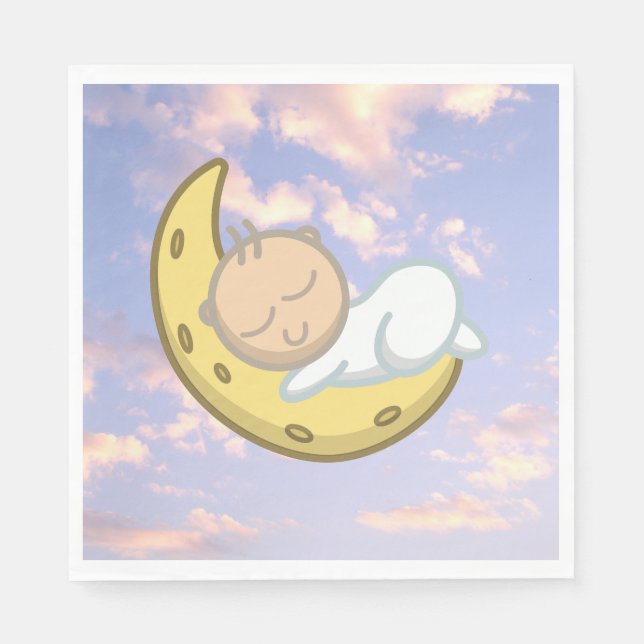 Moon Baby Design Napkin (Front)