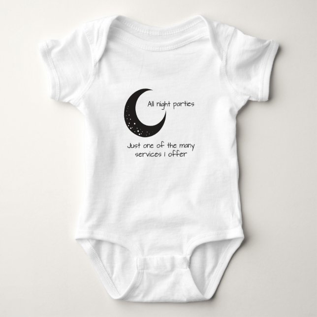 Moon - Baby Sleep Bodysuit (Front)