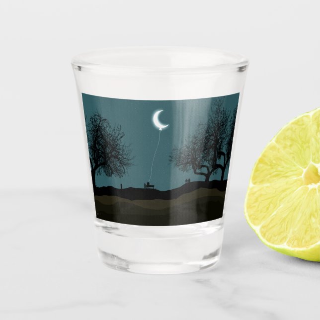 Moon Balloon Shot Glass (Front)