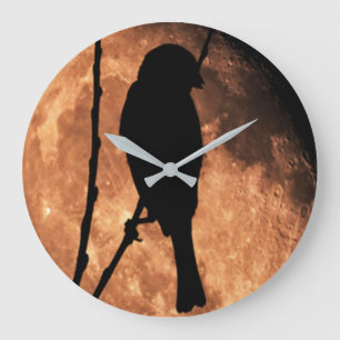 Moon Bird Clock