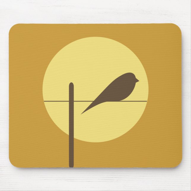 Moon Bird Mouse Pad (Front)