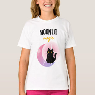 Moon & Black Cat T-Shirt